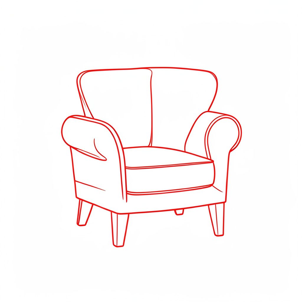 A minimal line drawing of folded lingerie in deep burgundy and dusty pink, evoking a refined, romantic mood.